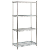 Stainless Steel Shelving HxWxDmm 1650x1500x400 With 4 Shelves