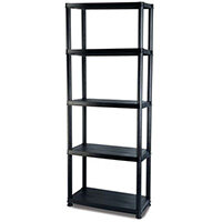 5 Shelf Plastic Storage Unit 1700x380x200mm