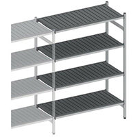 Eko Fit Aluminium Shelving 4 Shelf Levels 450x1485x1700 Extension Bay