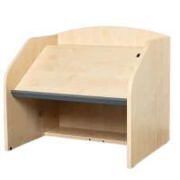 Folding Tabletop Lectern - Maple Finish with ABS Edging