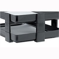 Rexel Agenda Classic Letter Tray Risers Charcoal Pack 5 Rexel Agenda Classic Letter Tray Risers Charcoal Pack 5