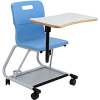 Titan Teach Chair with Writing Tablet 470mm Seat Height (Ages: 14+ Years) Sky Blue T300-CB - 5 Year Guarantee Titan Teach Chair with Writing Tablet 470mm Seat Height (Ages: 14+ Years) Sky Blue T300-CB - 5 Year Guarantee