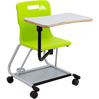 Titan Teach Chair with Writing Tablet 470mm Seat Height (Ages: 14+ Years) Lime T300-L - 5 Year Guarantee Titan Teach Chair with Writing Tablet 470mm Seat Height (Ages: 14+ Years) Lime T300-L - 5 Year Guarantee
