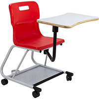 Titan Teach Chair with Writing Tablet 470mm Seat Height (Ages: 14+ Years) Red T300-R - 5 Year Guarantee Titan Teach Chair with Writing Tablet 470mm Seat Height (Ages: 14+ Years) Red T300-R - 5 Year Guarantee