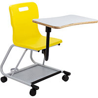 Titan Teach Chair with Writing Tablet 470mm Seat Height (Ages: 14+ Years) Yellow T300-Y - 5 Year Guarantee Titan Teach Chair with Writing Tablet 470mm Seat Height (Ages: 14+ Years) Yellow T300-Y - 5 Year Guarantee