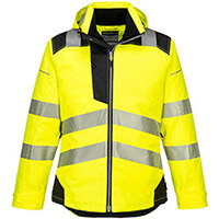 Portwest T400 PW3 Hi-Vis Winter Jacket Yellow & Black 3XL