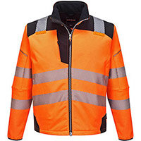 Portwest T402 PW3 Hi-Vis Softshell Jacket Orange & Black XL