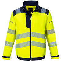 Portwest T500 PW3 Hi-Vis Work Jacket Yellow & Navy Large