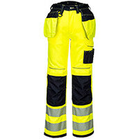 Portwest T501 PW3 Hi-Vis Holster Trousers Yellow & Black Size UK32/EU48 (Regular Fit)