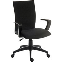 Work Fabric Modern Design High Back Home Office Chair In Black Work Fabric Modern Design High Back Home Office Chair In Black