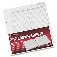 Twinlock 2.5C Crown Double Ledger Sheets Ref 75831 Pack 100 x 5 T75831 Twinlock 2.5C Crown Double Ledger Sheets Ref 75831 Pack 100 x 5 T75831