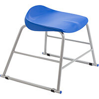 Titan High Backless Classroom Stool Size 2 395mm Seat Height (Ages: 4-6 Years) Polly Lipped Seat with Skid Base Blue T89-B - 5 Year Guarantee Titan High Backless Classroom Stool Size 2 395mm Seat Height (Ages: 4-6 Years) Polly Lipped Seat with Skid Base Blue T89-B - 5 Year Guarantee