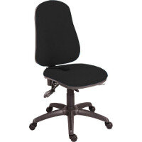 Ergo Comfort Fabric Ergonomic Posture Office Chair With Pump Up Lumbar Support In Black