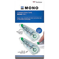 Tombow MONO air4 Correction Tape 4.2mm x 10m Pack of 3 CT-CA4-3P Tombow MONO air4 Correction Tape 4.2mm x 10m Pack of 3 CT-CA4-3P