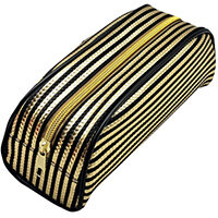 Metallic Striped Pencil Case Gold/Purple Pack of 12 302376 Metallic Striped Pencil Case Gold/Purple Pack of 12 302376