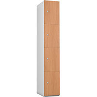 Probe Timberbox 4 Door Locker Cam Lock With Silver Body Beech Door H1780xW305xD323mm 7 Year Warranty
