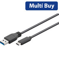 Microconnect USB 3.2 Gen 1 USB-C to USB-A Cable - 3m, High-Speed Sync