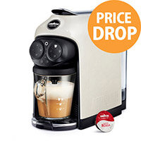 Lavazza Modo Mio Desea Capsule Coffee Machine White Cream Lavazza Modo Mio Desea Capsule Coffee Machine White Cream