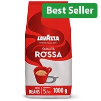 Lavazza Qualita Rossa Coffee Beans - 1kg Bag, Rich and Full-Bodied Flavour