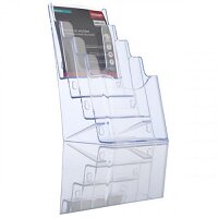 Concept DL Four Tier Literature Holder - Compact Display Stand