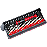 Wurth Set of Bits and Screwdriver for Precision mechanics - SCRDRIV-PREC-SET-29PCS Ref. 06134895 Wurth Set of Bits and Screwdriver for Precision mechanics - SCRDRIV-PREC-SET-29PCS Ref. 06134895
