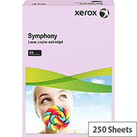 Xerox Symphony Medium Lilac A4 Card Paper 160gsm Pack of 250 Xerox Symphony Medium Lilac A4 Card Paper 160gsm Pack of 250