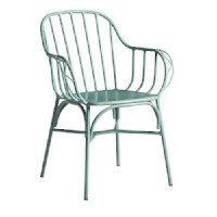DENVER Arm Chair - Retro Light Blue - Aluminium - Rust Proof DENVER Arm Chair - Retro Light Blue - Aluminium - Rust Proof