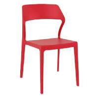SNOW Side Chair - Polypropylene - Indoor & Outdoor - Red SNOW Side Chair - Polypropylene - Indoor & Outdoor - Red