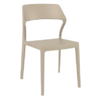SNOW Side Chair - Polypropylene - Indoor & Outdoor - Taupe SNOW Side Chair - Polypropylene - Indoor & Outdoor - Taupe