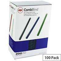GBC Binding Comb A5 12mm Black R14 Pack of 100 4400010