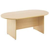 Arista 1800mm Rectangular Meeting Table with D-Ends Maple KF72041 Arista 1800mm Rectangular Meeting Table with D-Ends Maple KF72041