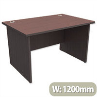 Panel End Desk Rectangular W1200xD800xH725mm Dark Walnut Ashford Panel End Desk Rectangular W1200xD800xH725mm Dark Walnut Ashford