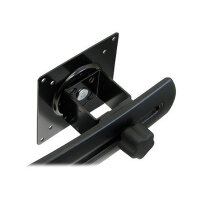 Ergotron DS100 Dual LCD Pole System - Mounting component (slide pivot) for flat panel - black