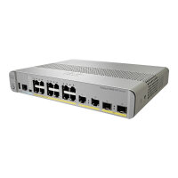 Cisco Catalyst 3560CX-12PC-S - Switch - Managed - 12 x 10/100/1000 (PoE+) + 2 x combo Gigabit SFP - desktop, rack-mountable, DIN rail mountable, wall-mountable - PoE+ (240 W) Cisco Catalyst 3560CX-12PC-S - Switch - Managed - 12 x 10/100/1000 (PoE+) + 2 x combo Gigabit SFP - desktop, rack-mountable, DIN rail mountable, wall-mountable - PoE+ (240 W)