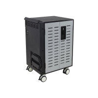 Ergotron Zip40 Charging & Management Cart - Cart for 40 tablets / notebooks - steel - black, silver - screen size: up to 15.6" Ergotron Zip40 Charging & Management Cart - Cart for 40 tablets / notebooks - steel - black, silver - screen size: up to 15.6"