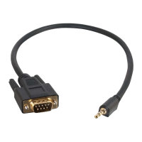 C2G Velocity DB9 Male to 3.5mm Male Adapter Cable - Serial cable - stereo mini jack (M) to DB-9 (M) - 50 cm - molded, thumbscrews - black C2G Velocity DB9 Male to 3.5mm Male Adapter Cable - Serial cable - stereo mini jack (M) to DB-9 (M) - 50 cm - molded, thumbscrews - black