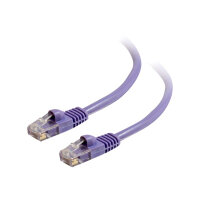 C2G Cat5e Booted Unshielded (UTP) Network Patch Cable - Patch cable - RJ-45 (M) to RJ-45 (M) - 50 cm - UTP - CAT 5e - molded, snagless, stranded - purple