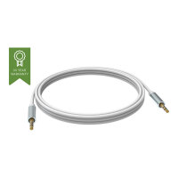 VISION Techconnect - Audio cable - stereo mini jack (M) to stereo mini jack (M) - 1 m - shielded - white VISION Techconnect - Audio cable - stereo mini jack (M) to stereo mini jack (M) - 1 m - shielded - white
