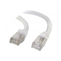 C2G Cat5e Booted Shielded (STP) Network Patch Cable - Patch cable - RJ-45 (M) to RJ-45 (M) - 4 m - STP - CAT 5e - molded - white