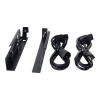 APC - KVM console rack mounting kit - black - 1U