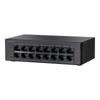 Cisco Small Business SF110D-16 - Switch - unmanaged - 16 x 10/100 - desktop, wall-mountable Cisco Small Business SF110D-16 - Switch - unmanaged - 16 x 10/100 - desktop, wall-mountable