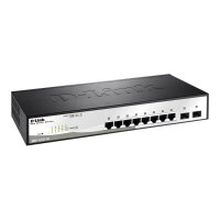 D-Link Smart+ DGS-1210-10 - Switch - Managed - 8 x 10/100/1000 + 2 x SFP - desktop, rack-mountable