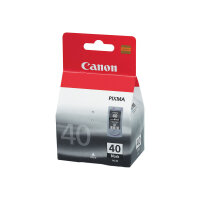 Canon PG-40 BK ( 0615B001 ) Black Ink Cartridge Original - for FAX JX210; PIXMA iP1800, iP1900, iP2600, MP140, MP190, MP210, MP220, MP470, MX300, MX310