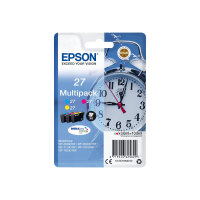 Epson 27 Multi-Pack - 3-pack - 10.8 ml - yellow, cyan, magenta - original - ink cartridge - for WorkForce WF-3620, WF-3640, WF-7110, WF-7210, WF-7610, WF-7620, WF-7710, WF-7715, WF-7720