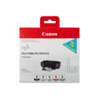 Canon PGI-9 ( 1033B013 ) 5 Colours: Red, Green, Matte Black, Photo Cyan, Photo Magenta Ink Cartridge Original - for PIXMA Pro9500, Pro9500 Mark II