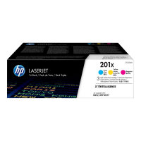 HP 201X - 3-pack - High Yield - yellow, cyan, magenta - original - LaserJet - toner cartridge (CF253XM) - for Color LaserJet Pro M252dn, M252dw, M252n, MFP M274n, MFP M277c6, MFP M277dw, MFP M277n