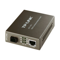 TP-Link MC112CS - Fibre media converter - 100Mb LAN - 10Base-T, 100Base-FX, 100Base-TX - RJ-45 / SC single-mode - up to 20 km