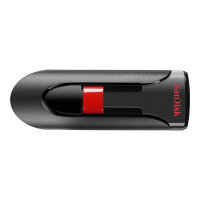 SanDisk Cruzer Glide - USB flash drive - 256 GB - USB 2.0 - black, red
