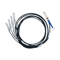 Mellanox Hybrid Passive Copper - InfiniBand cable - SFP+ (M) to QSFP (M) - 5 m Mellanox Hybrid Passive Copper - InfiniBand cable - SFP+ (M) to QSFP (M) - 5 m