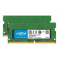 Crucial - DDR4 - 64 GB Kit : 2 x 32 GB - SO-DIMM 260-pin - 2666 MHz / PC4-21300 - CL19 - 1.2 V - unbuffered - non-ECC Crucial - DDR4 - 64 GB Kit : 2 x 32 GB - SO-DIMM 260-pin - 2666 MHz / PC4-21300 - CL19 - 1.2 V - unbuffered - non-ECC